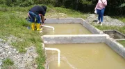 Estudiantes en Acueducto La Cuesta Ginebra