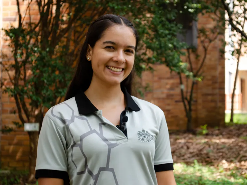 Allison García, estudiante de Ingeniería Electrónica