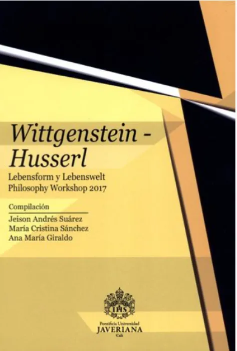 Portada Wittgenstein-Husserl.  Portada Wittgenstein-Husserl.